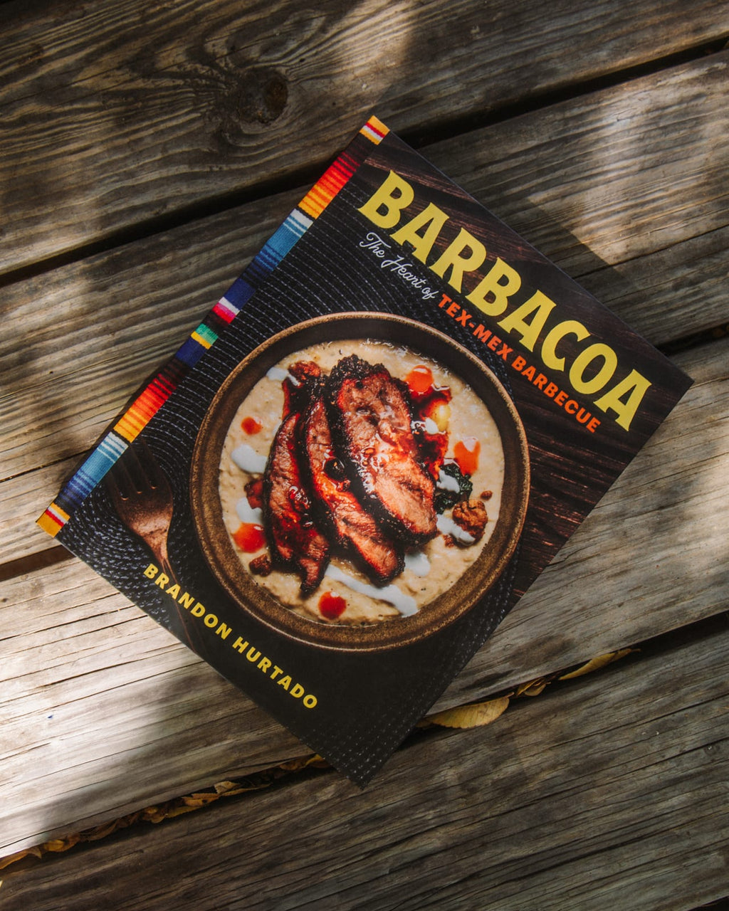 Barbacoa cookbook, open to a recipe