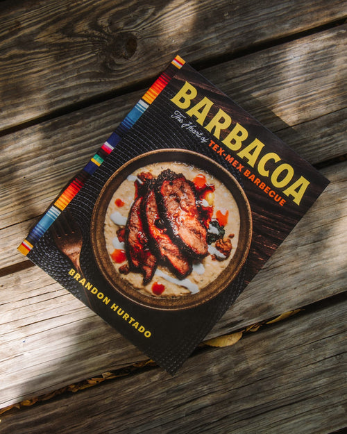 Barbacoa cookbook, open to a recipe