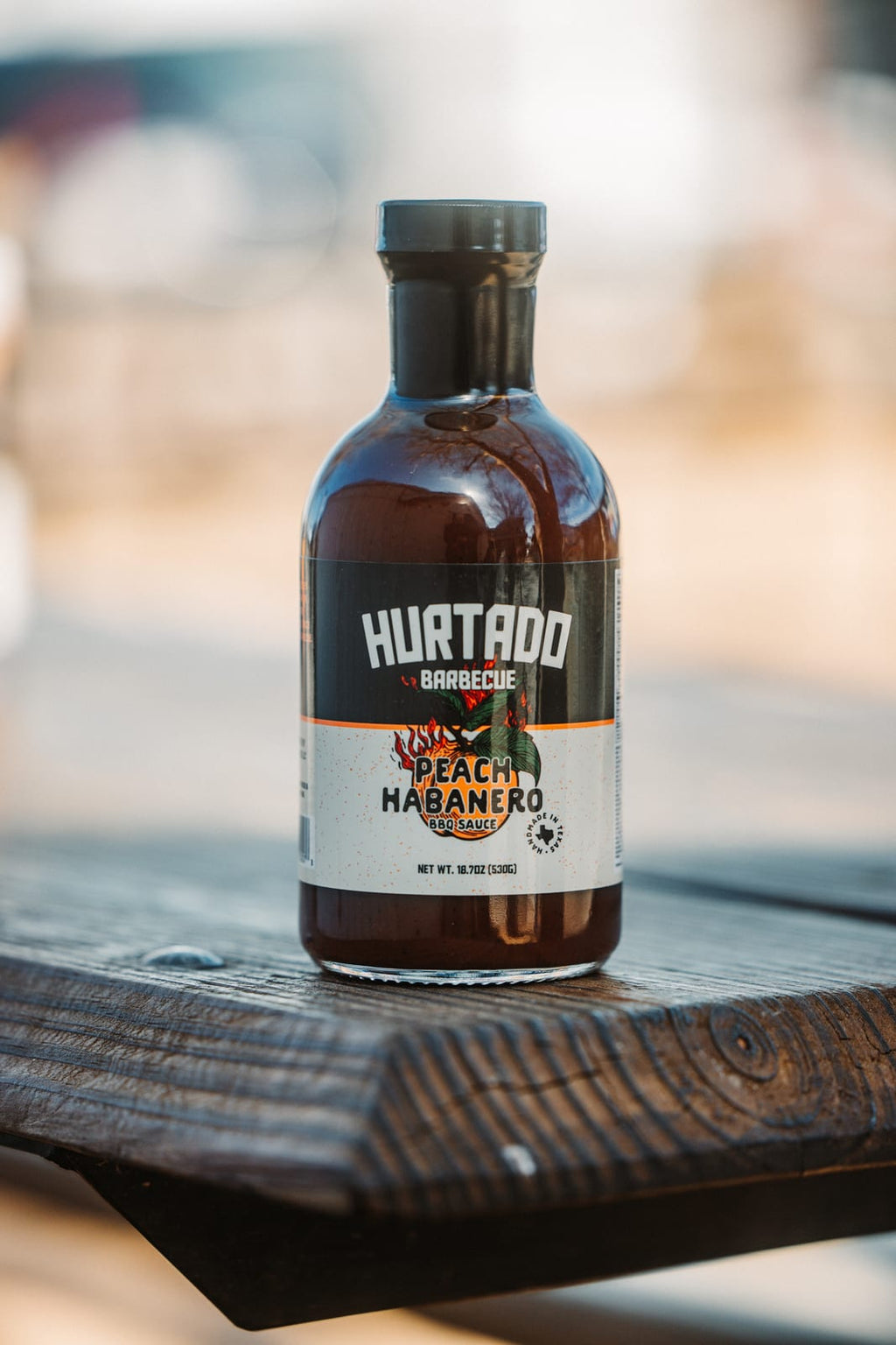 Peach Habanero Sauce, 19 ounce bottle