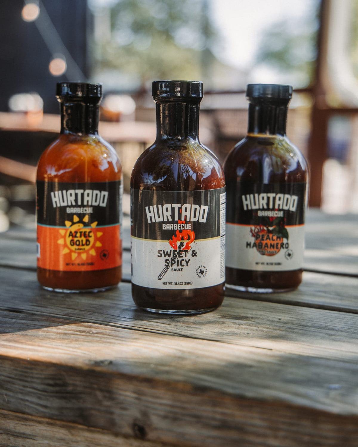 The three Hurtado sauces together