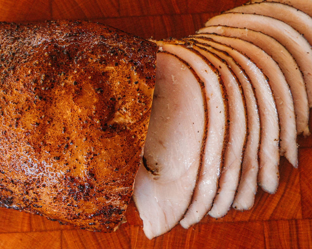 Smoked turkey breast, sliced